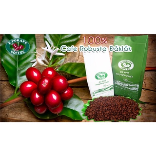 Cafe Robusta ĐắkLắk rang xay nguyên chất 100% vị truyền thống đậm đà thơm nồng dùng pha máy, pha phin từ E-POKAFE