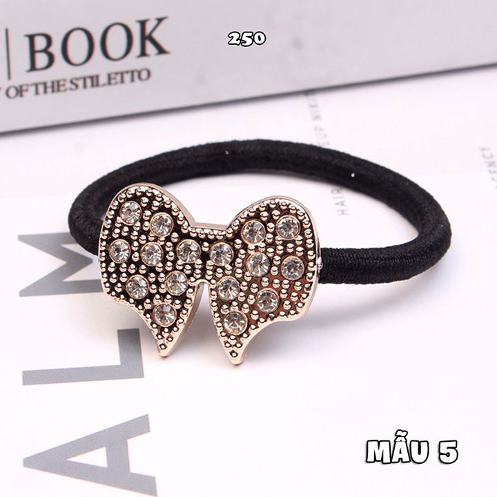 DÂY BUỘC TÓC ĐÍNH ĐÁ SÀNH ĐIỆU NHIỀU MẪU CÁ TÍNH AH250
