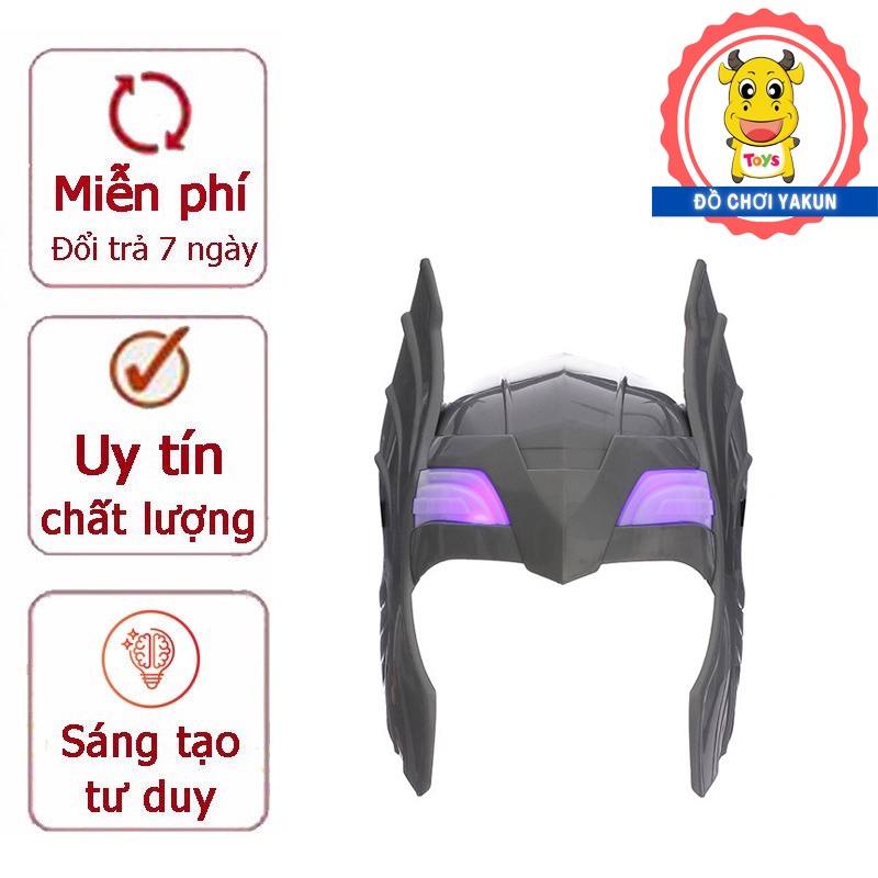 Mặt nạ hóa trang phát sáng siêu anh hùng nhân vật siêu nhân phong cách Halloween dành cho trẻ em. Đồ chơi Yakun