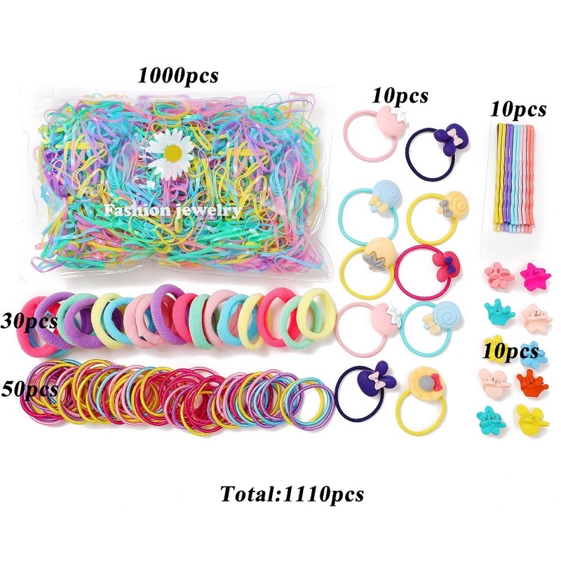 Sét 1221 dây buộc tóc kute cho bé