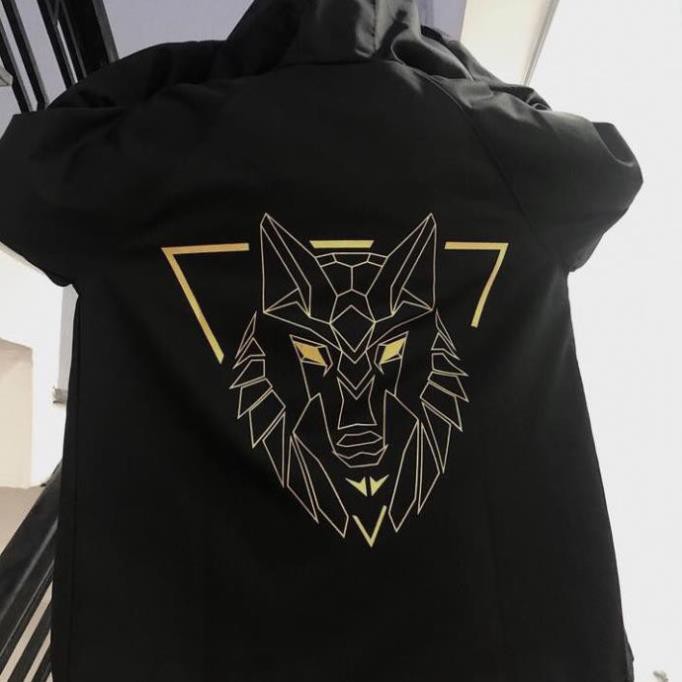 Áo khoác dù unisex form rộng Sói nam nữ phong cách cực phẩm của năm