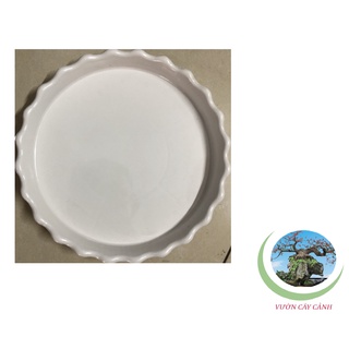 Đĩa lót chậu tròn khía Phi 22cm - #053C#