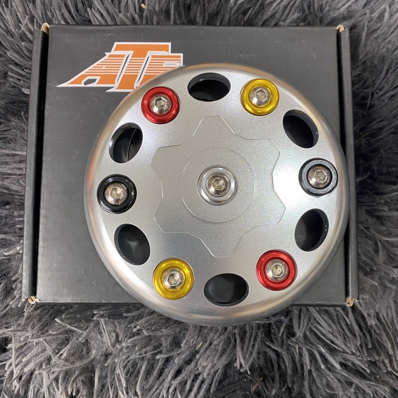 Nắp Chụp Nhôm CNC Lốc Nồi Xe Wave Super Dream Sirius 50 Exciter 50 Elegen  Kiểu - 4 MÀU