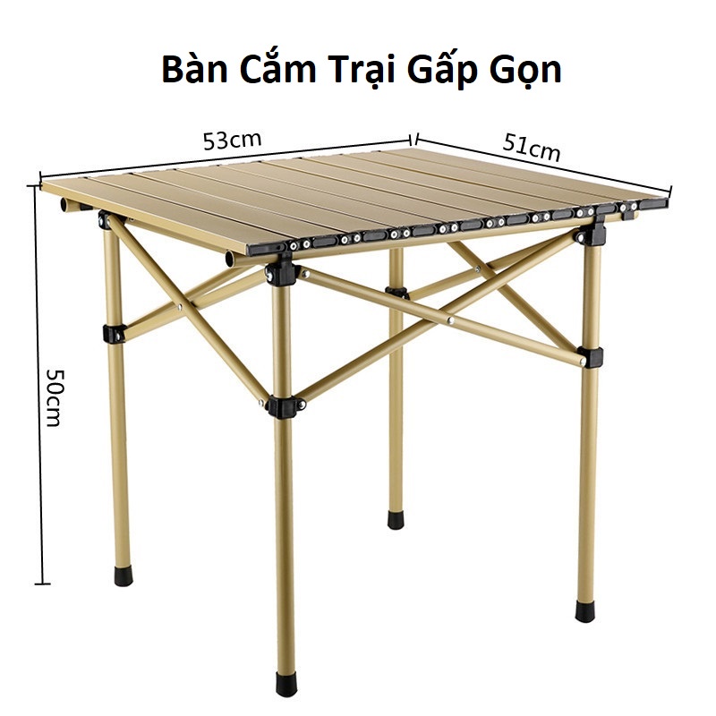 Bàn Gấp Gọn, Bàn Dã Ngoại Dễ Mang Theo Khi Đi Cắm Trại Picnic Ăn Uống Cùng Gia Đình