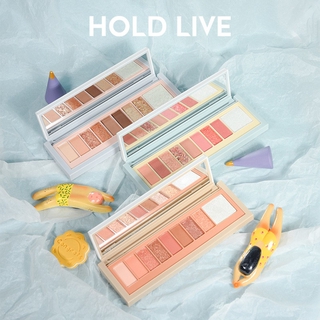 Bảng phấn mắt 9 màu cún bông HOLD LIVE tông cam đào hồng đất trendy SoftCute Fog Language Eyeshadow Palette HL484 HLIV71