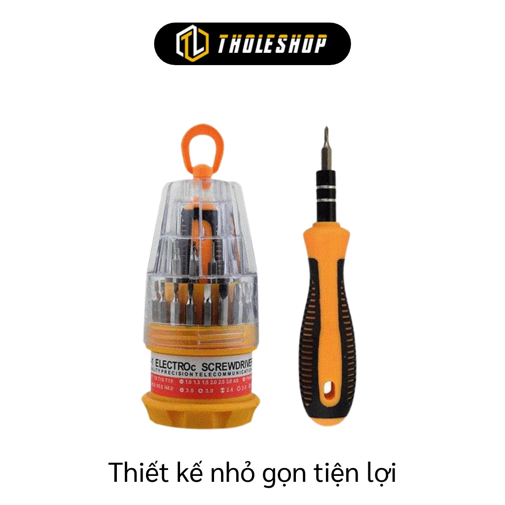 Bộ tua vít 31 đầu đa năng có nam châm hít - Dụng cụ vặn ốc tiện lợi đủ các đầu dẹt, lục giác, dấu cộng 241