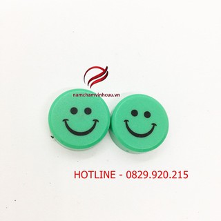 10 chiếc nam châm gắn bảng mặt cười bé màu xanh lá