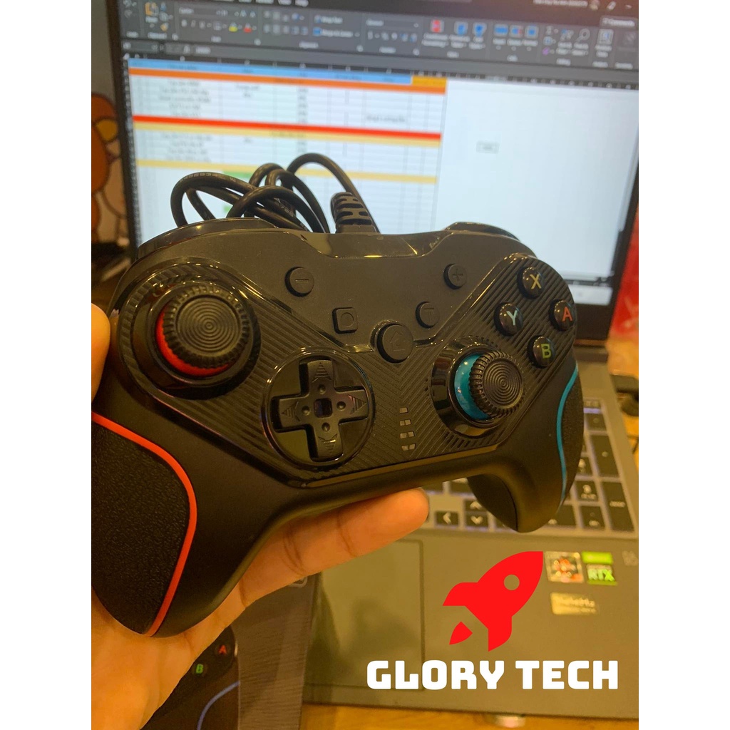 🎮Tay cầm chơi game S818 dây dài 2,2m🎮 GamePad có RUNG CỰC MẠNH - chơi game NHẠY - Chơi game đua xe | bắn súng | thể thao