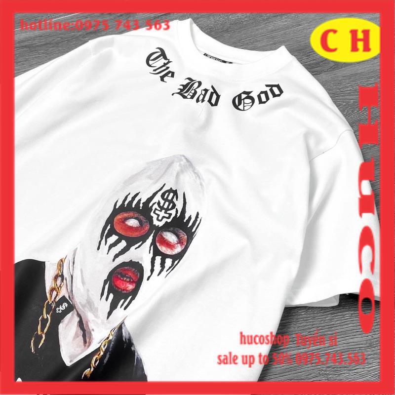 [MÃ HUCOPA011 giảm 5k từ 299k] áo thun hè áo phông form rộng tay lỡ nam nữ THE BAD GOD Chất cotton unisex mặc đôi nhóm