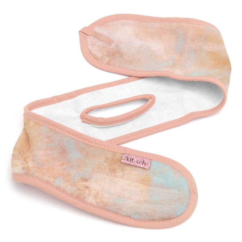 Kitsch - Microfiber Spa Headband “Sunset Tie Dye” | băng đô làm từ vài microfiber màu nhuộm tie dye hoàng hôn