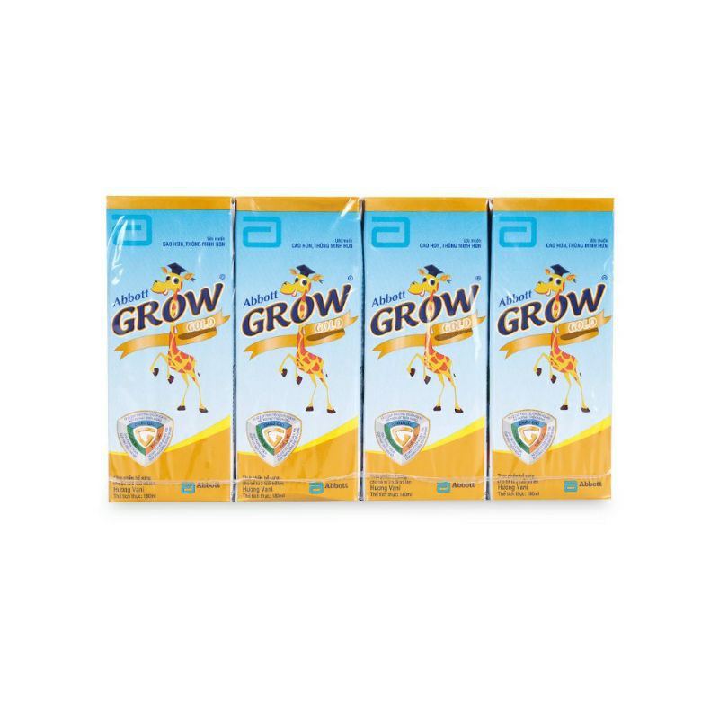 Lốc 4 hộp sữa bột pha sẵn Abot GROW GOLD 180ml