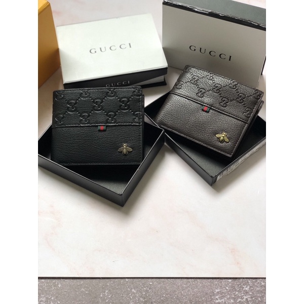 VÍ NAM DA GUCCI VÂN GỜ GG FULLBOX NAM CHÂM ẢNH THẬT SMANO !