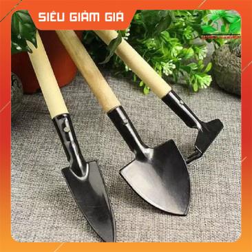 Bộ cuốc xẻng làm vườn mini nhỏ gọn tiện dụng