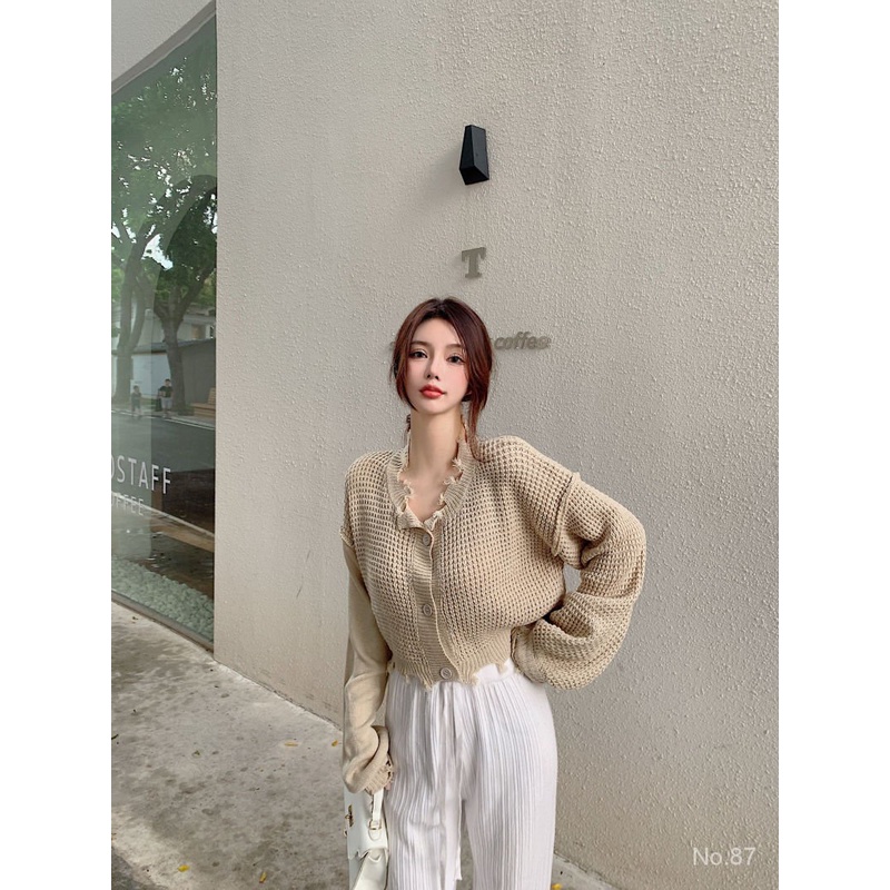 Áo khoác cardigan dệt kim dáng rộng phong cách phương tây thời trang mùa đông | BigBuy360 - bigbuy360.vn