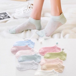 Set 5 đôi tất lưới nữ cổ ngắn