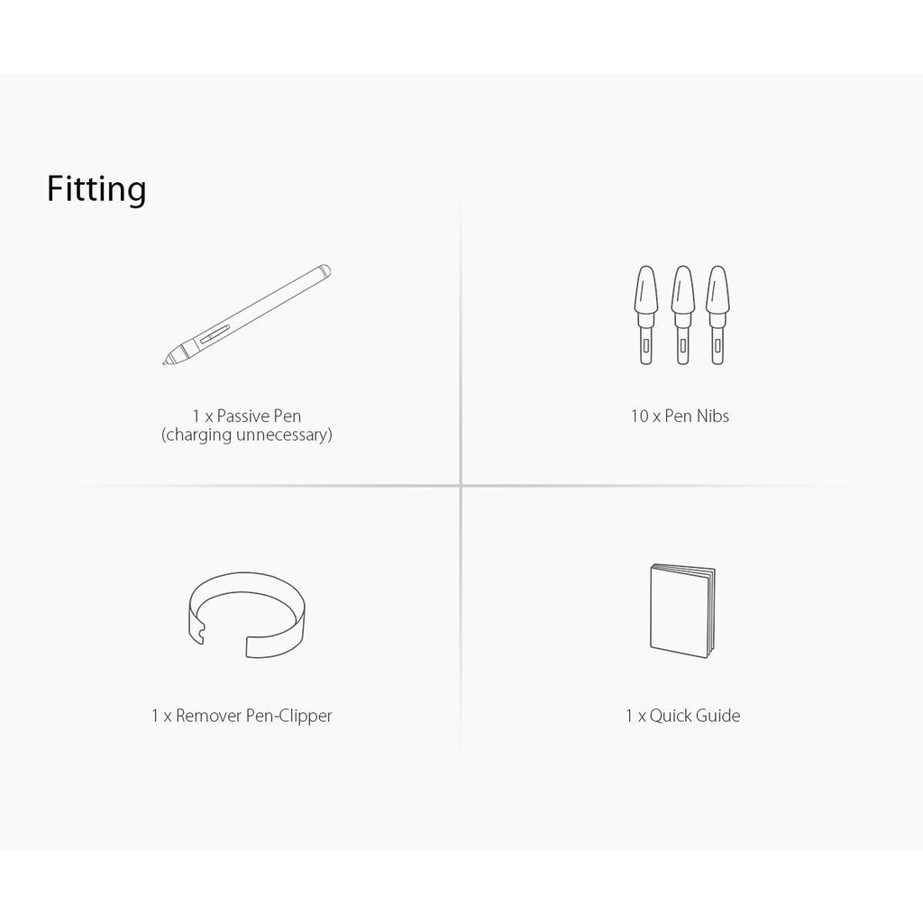 Bảng vẽ đồ họa XP Pen STAR G430S kèm bút vẽ không cần pin lực nhấn 8192