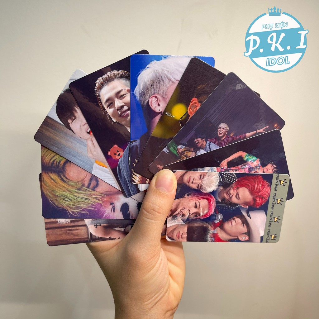 Set 9 Card Thẻ BigBang - Card Unoff Bo Góc Ép Lụa Làm Quà Tặng