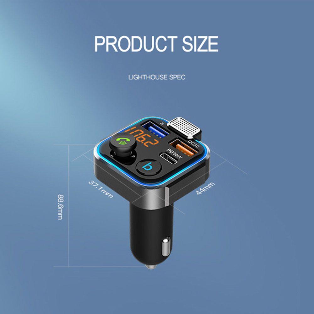 Cục Sạc Nhanh Không Dây Kiêm Máy Nghe Nhạc MP3 Cổng Sạc USB Cho Xe Hơi