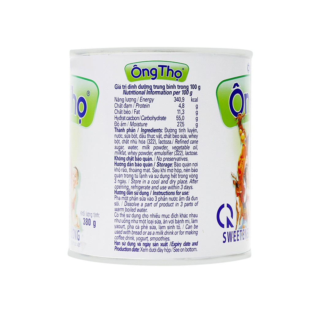 Sữa Ông Thọ trắng nhãn xanh lon 380g | BigBuy360 - bigbuy360.vn