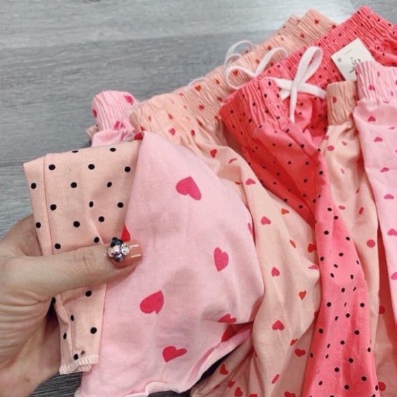 Đồ Ngủ Nữ Combo 3 Quần Đùi Thái Dễ Thương Chất Liệu Cotton Mát Lịm