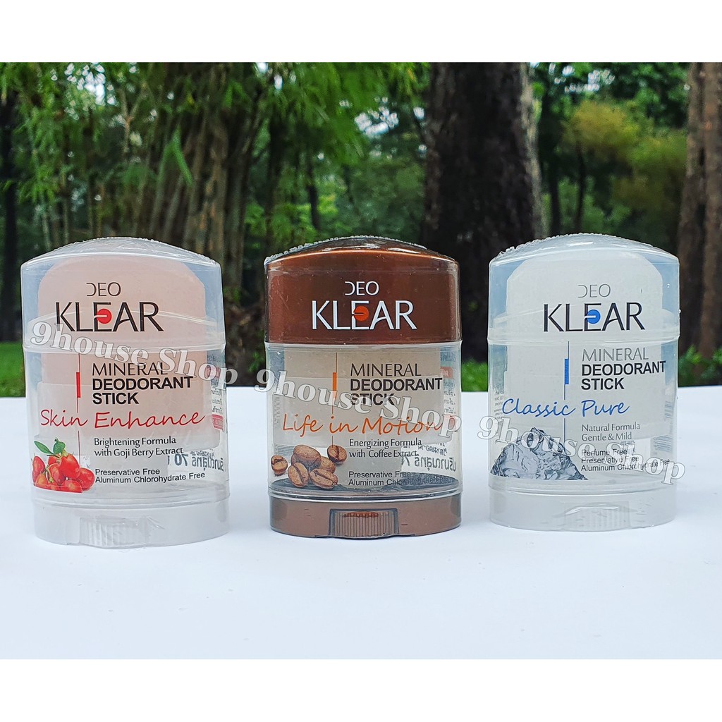 01 Lăn Đá Khoáng Deo KLEAR MINERAL DEODORANT STICK Thái Lan 70gram 95