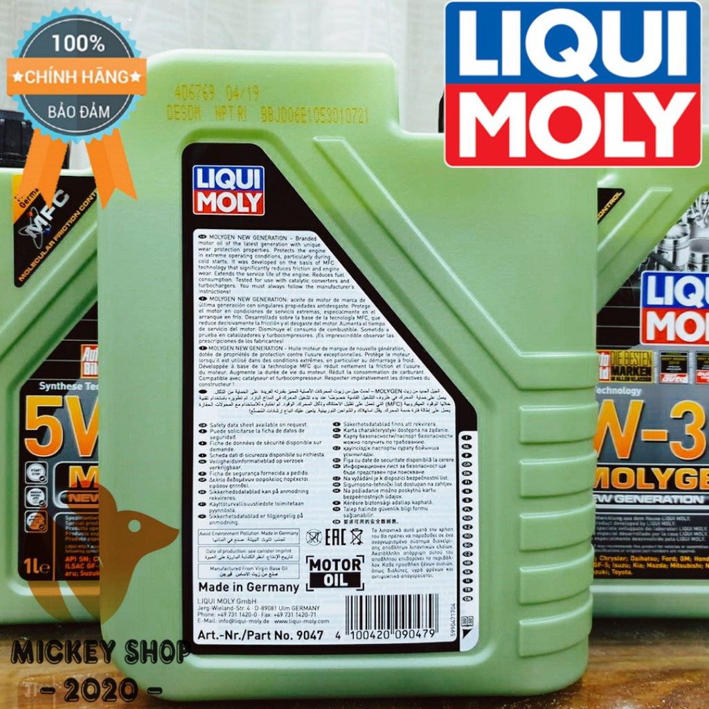 [YÊU THÍCH] COMBO Nhớt máy Liqui Moly Gen 5W30 1L và Nhớt láp Liqui Moly Gear 80W90 150ml