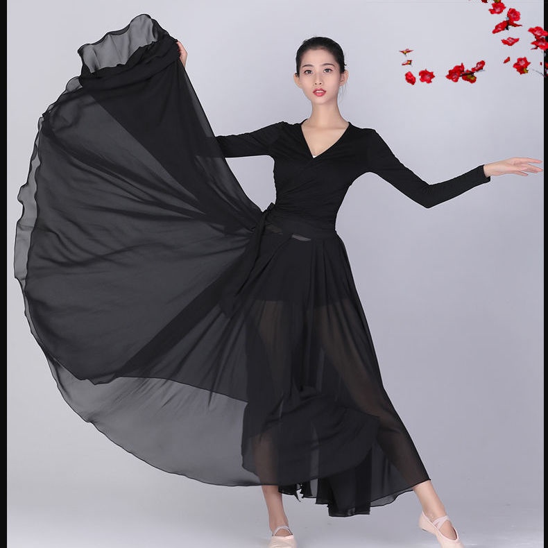 [M &amp; E] Chân Váy Voan Xòe Múa Ba Lê Cột Dây Cổ Điển