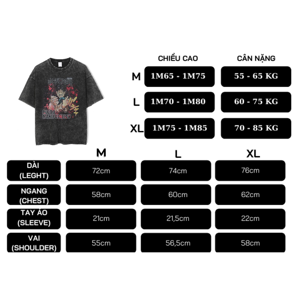 Áo thun oversize CHOSO WASHED - Áo phông retro vintage wash