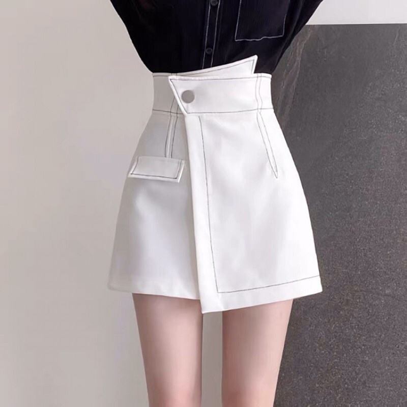 Chân Váy Lưng Cao HER SHOP Chữ A Ngắn, Chân Váy Xẻ Tà Phong Cách Năng Động Qv02 | BigBuy360 - bigbuy360.vn