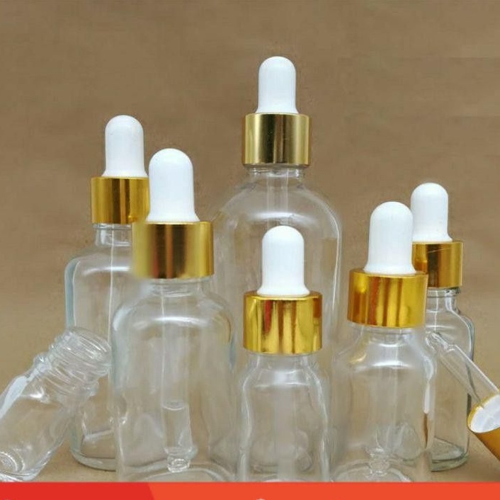 [TOP GIÁ RẺ] [50ml] Lọ đựng tinh dầu nâu bóp giọt khoen vàng trong,nâu , lọ đựng serum ,Xưởng Chai Lọ