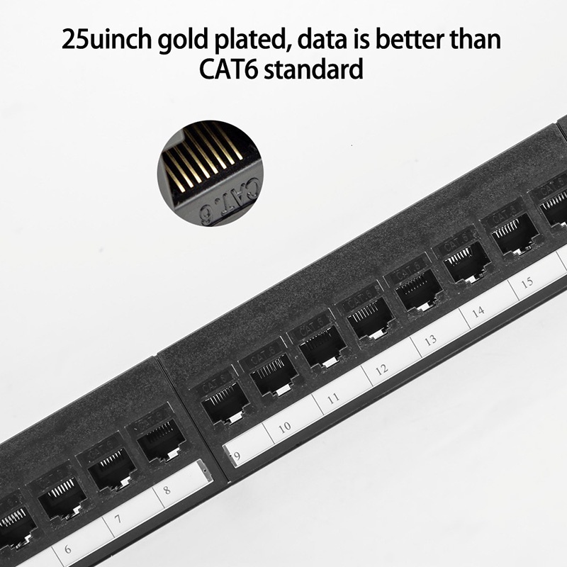 Giá Đỡ 19Inch 1U 24 Cổng CAT6 Patch RJ45