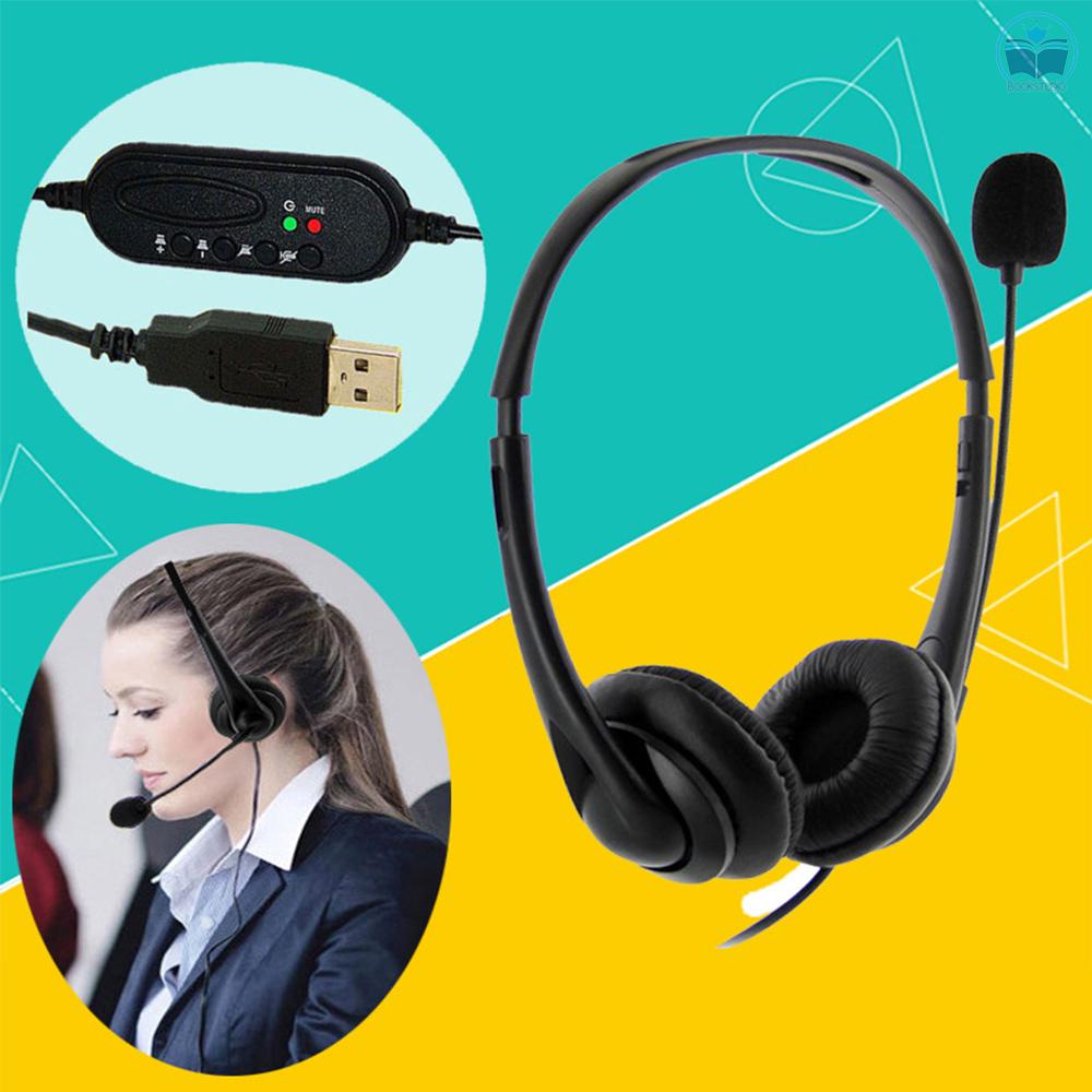 Tai Nghe Usb Có Mic Điều Chỉnh Âm Lượng Chống Ồn Tiện Dụng Cho Văn Phòng / Laptop | BigBuy360 - bigbuy360.vn