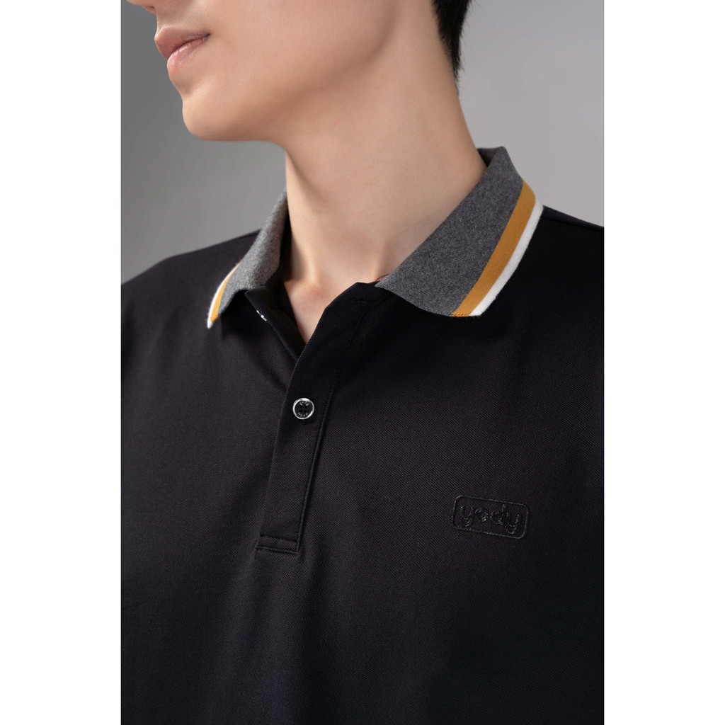 Áo Polo Nam Pique Mắt Chim Phối Kẻ YODY Kiểu Dáng Trẻ Trung Thoáng Mát APM3639 | BigBuy360 - bigbuy360.vn