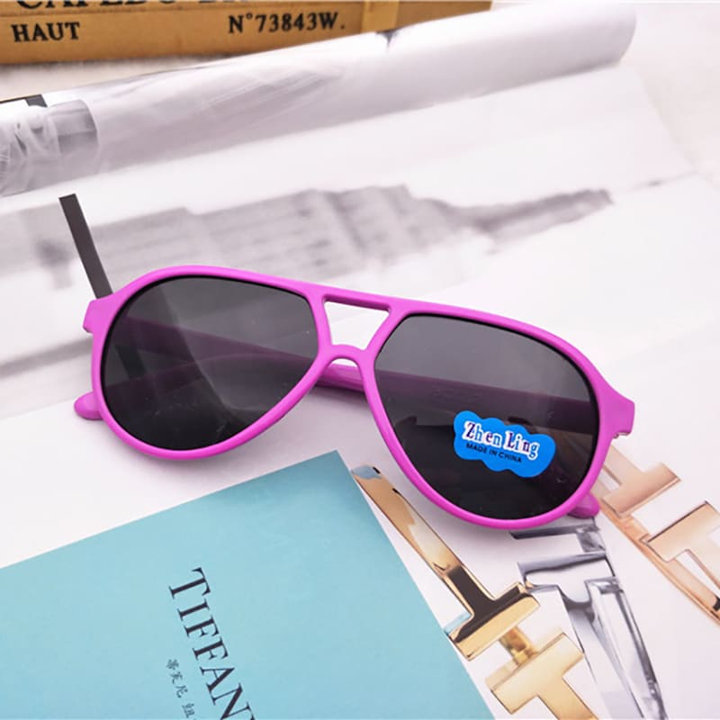 Kính Mát Gọng Màu Sắc Chống Tia UV Thời Trang Mùa Hè Sành Điệu Cho Bé