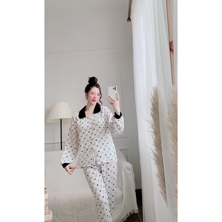 Bộ ngủ lụa Maingo cao cấp tay dài quần dài