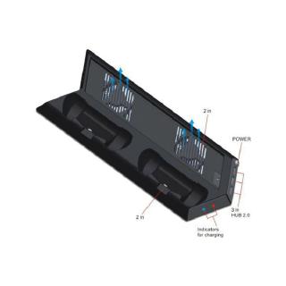 Đế Tản Nhiệt Có Đèn Led Cho Ps4/Ps4 Pro