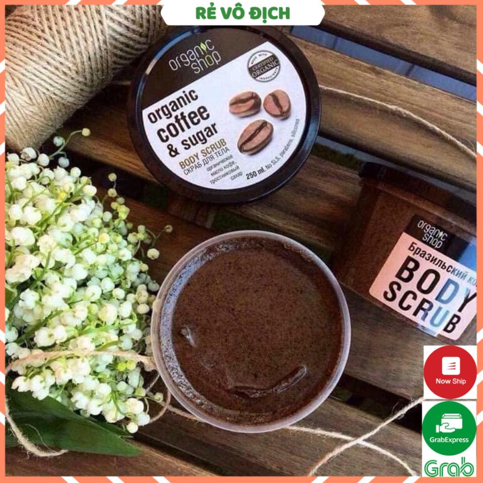 [HÀNG HOT] Tẩy Da Chết Toàn Thân Organic Coffee & Sugar Body Scrub