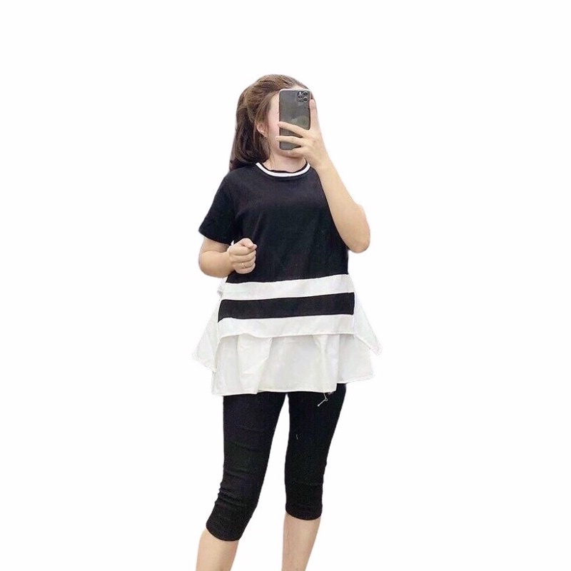 Áo bà bầu mùa hè cộc tay cotton phố lụa chất mát công sở đi làm đi chơi thiết kế cao cấp đẹp giá rẻ