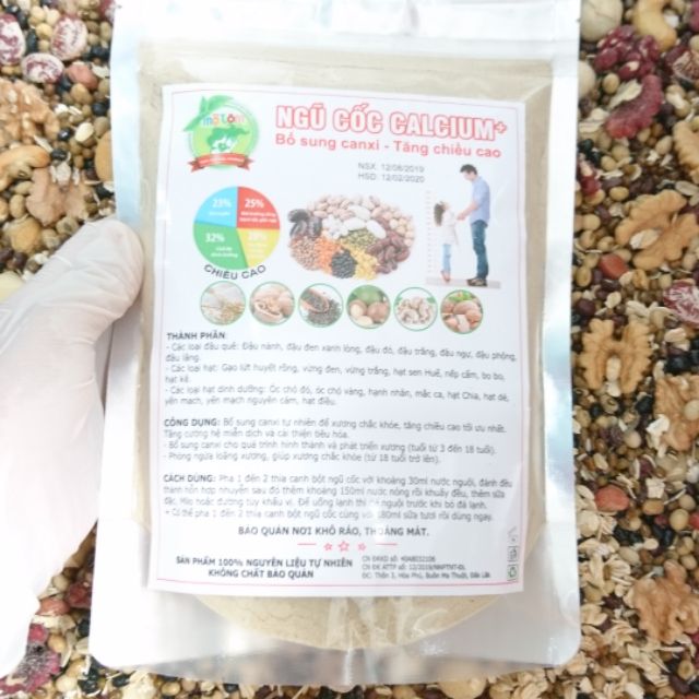 [Mã GROSALE2703 giảm 8% đơn 250K] 500gram NGŨ CỐC TĂNG CHIỀU CAO GIÀU CANXI (có chứng nhận ATVSTP)