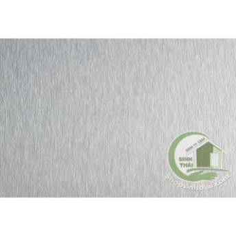 Giấy dán tường decal nhôm xước 3d -  có sẵn keo