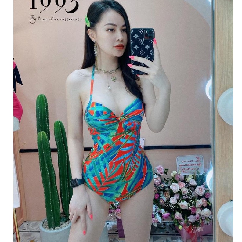 Bikini Nữ 1 Mảnh Liền Thân Body Hoa Lá Freesize Bin Sports BHV098 | BigBuy360 - bigbuy360.vn