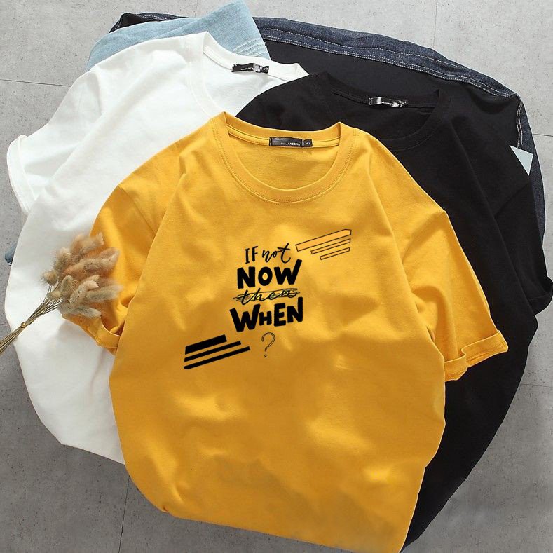 Áo thun nam nữ tay lỡ chữ kiểu cá tính vải dày mịn 20T2761