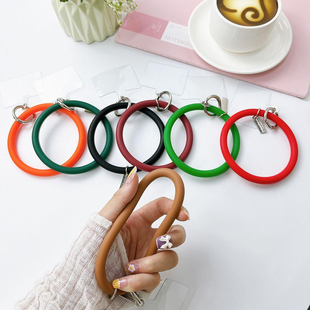 Ốp Điện Thoại Dẻo Họa Tiết Độc Đáo Kèm Vòng Đeo Tay &amp; Dây Đeo Chống Rơi Chống Thất Lạc Tiện Dụng
