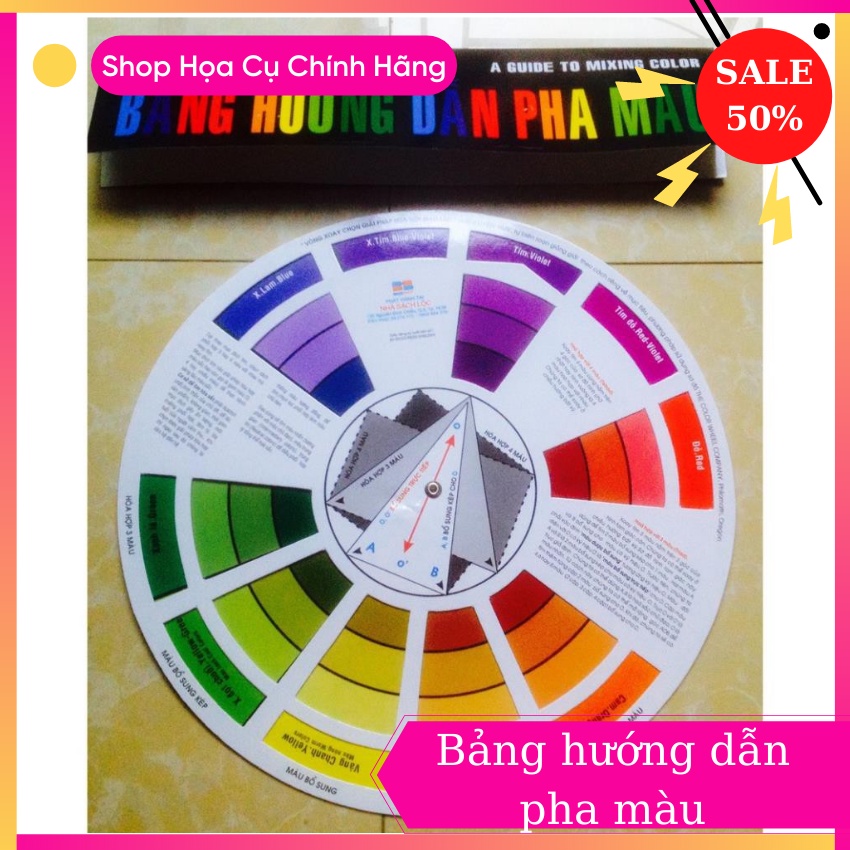 Bảng hướng dẫn pha màu ⚡ HÀNG CHÍNH HÃNG ⚡ bảng màu giúp ích cho mọi người trong việc pha màu rõ ràng và cụ thể nhất