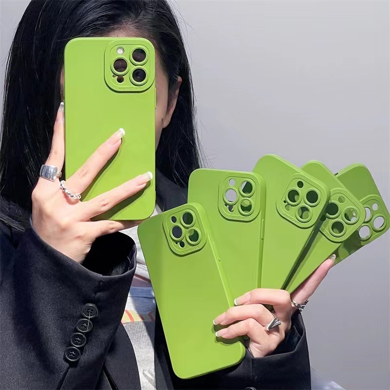 Ốp Điện Thoại TPU Mềm Siêu Mỏng Chống Sốc Màu Trơn Mặt Nhám Cho iPhone 13 Pro MAX 12 11 Pro MAX XS MAX XR 7 8 Plus