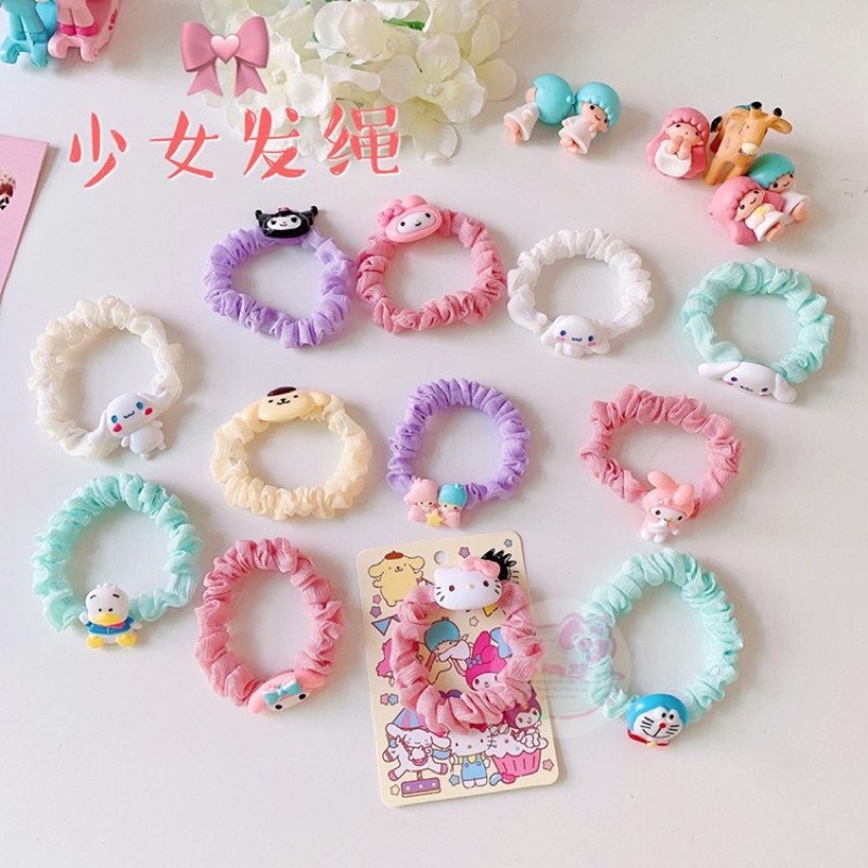 Dây cột tóc Hello Kitty - Doremon Doraemon