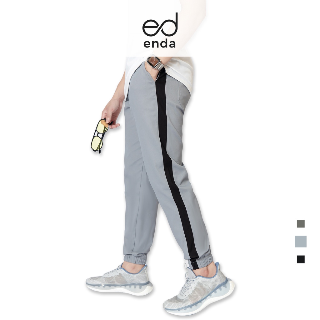 Quần Jogger kaki phối sọc ENDA STORE Quần dài nam bo gấu