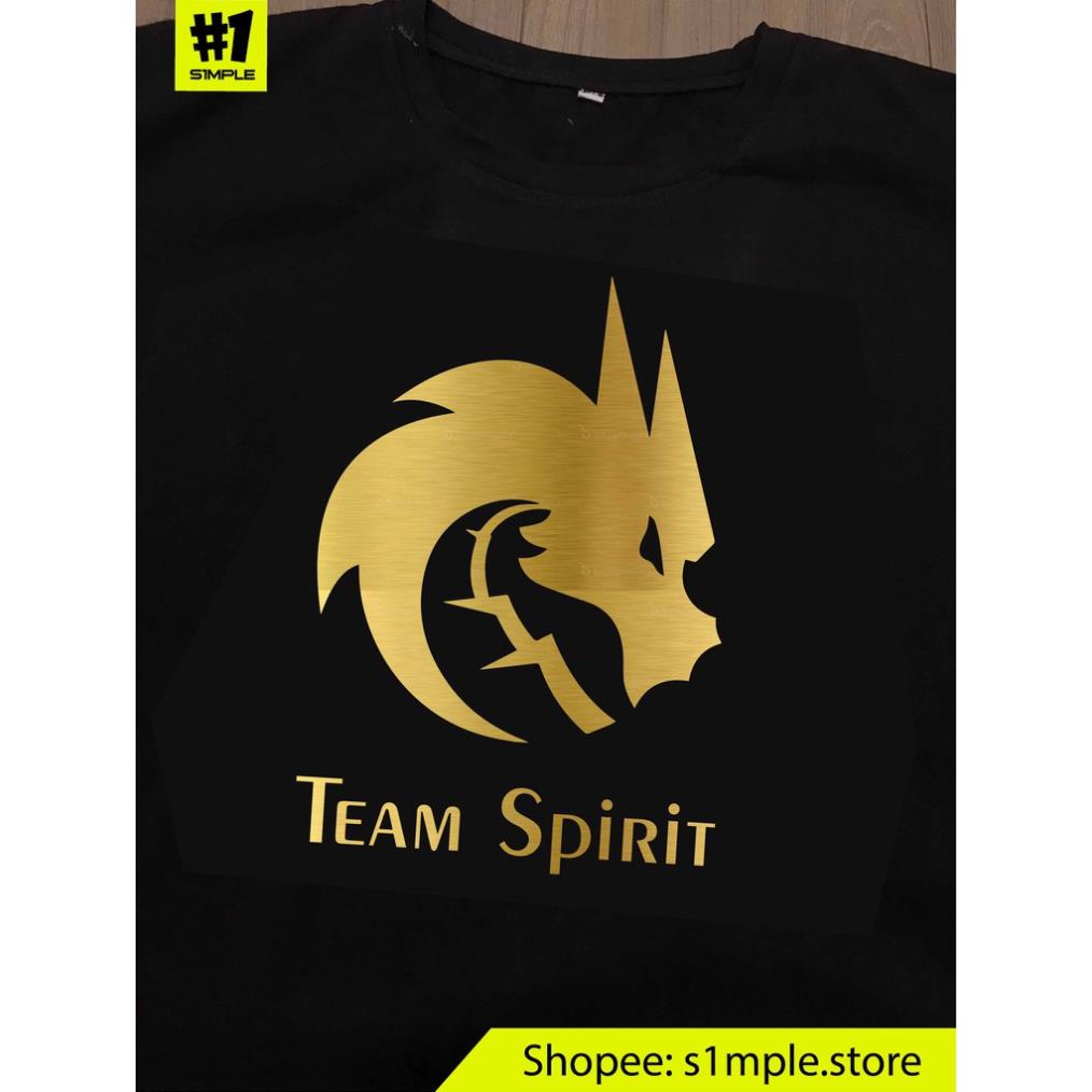Áo Team Spirit TI10 Dota 2 họa tiết vàng gold cotton 100% dáng oversize