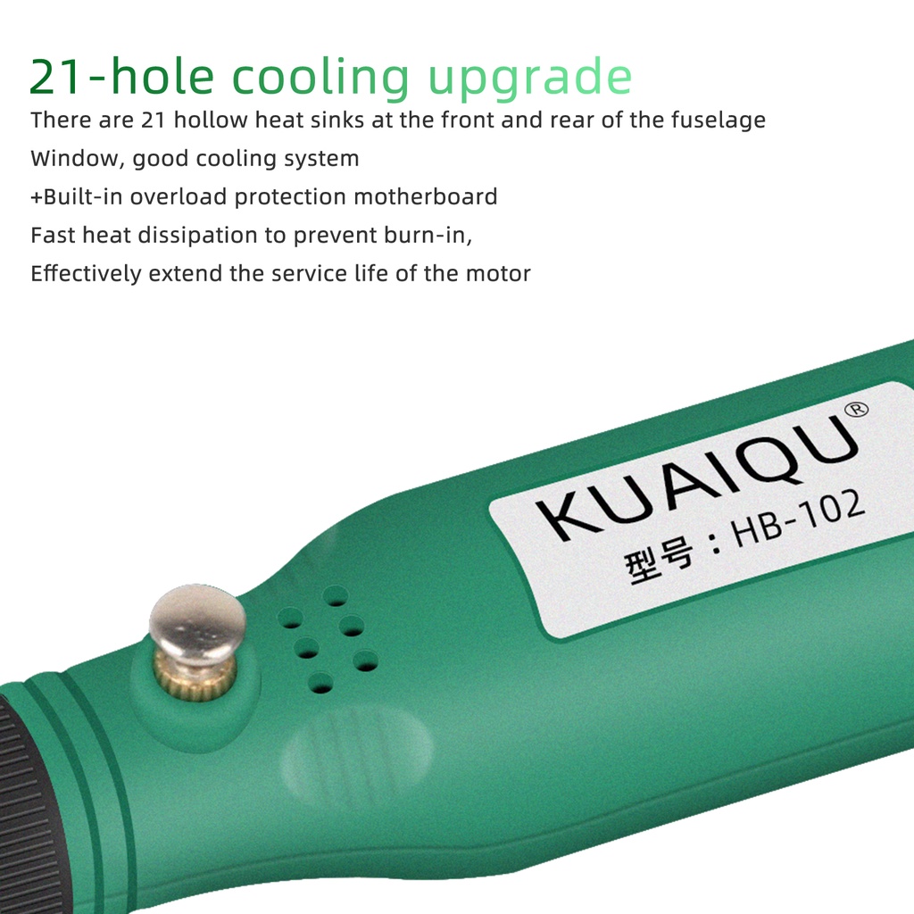 Máy mài điện nhỏ gọn điều chỉnh tốc độ sạc cổng USB hỗ trợ khắc mài đánh bóng thiết kế không dây cao cấp
