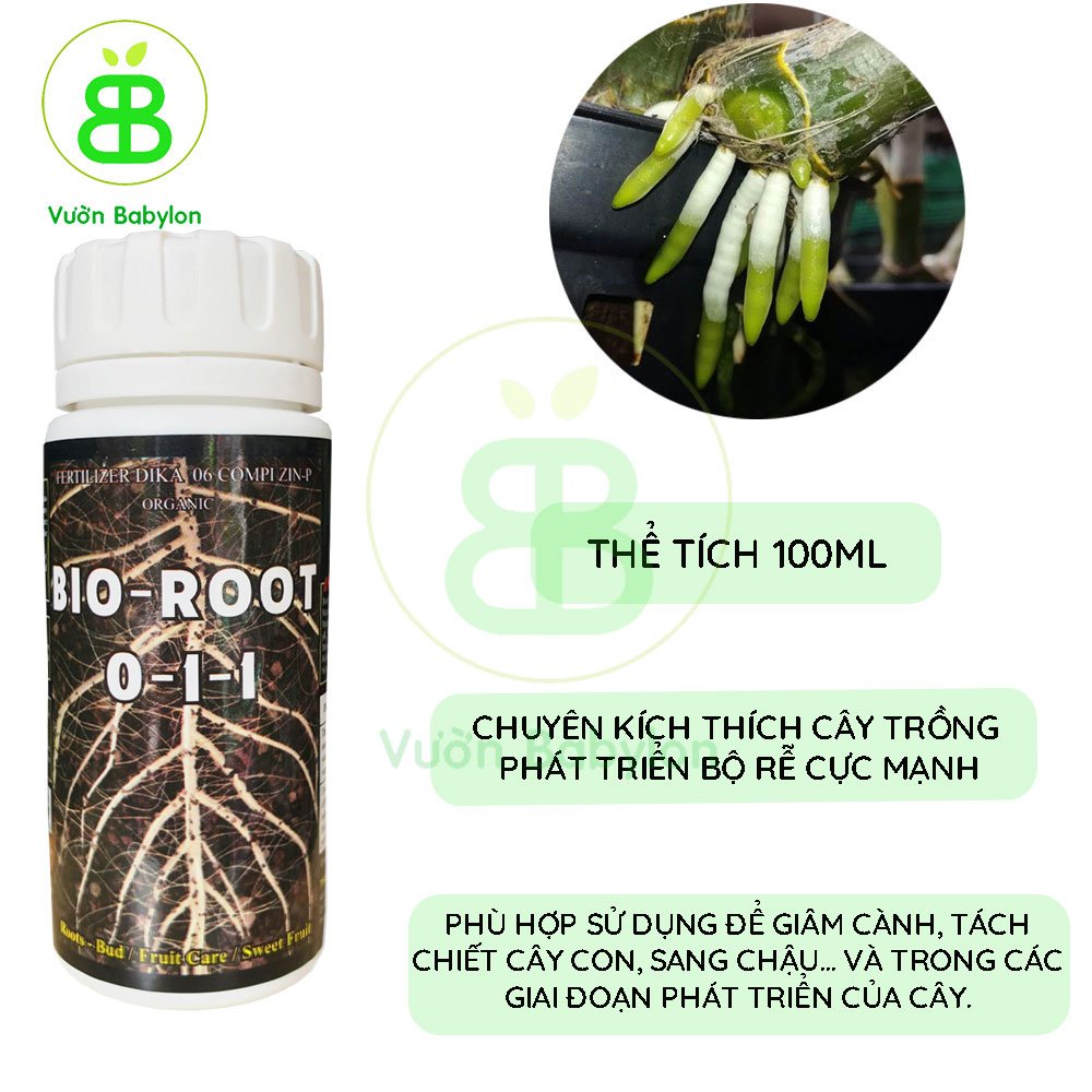 Thuốc kích rễ Bio Root 0-1-1 Kích rễ cưc mạnh, rễ tua tủa